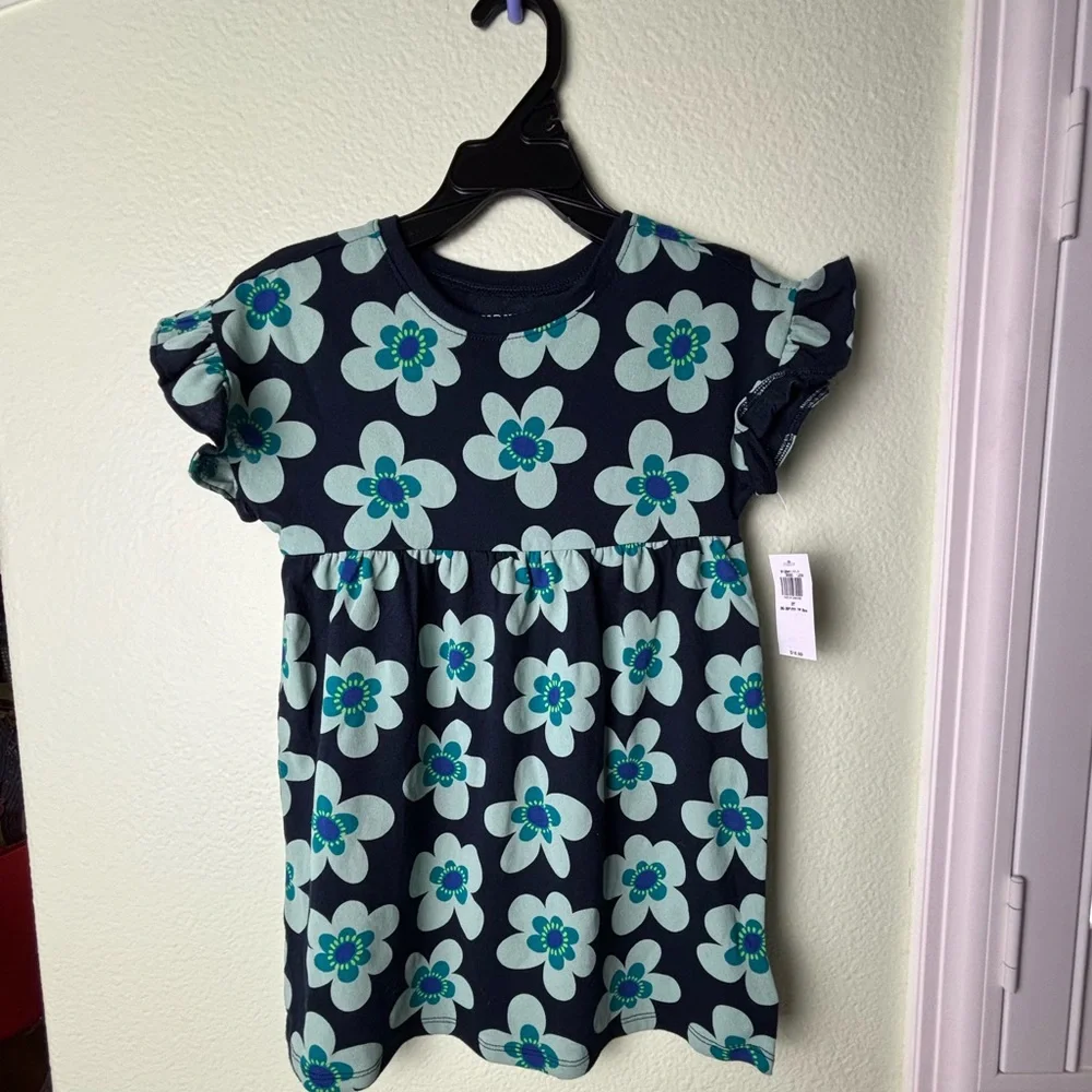 NWT 3T Spring flower dress 100% cotton